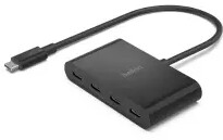 Belkin Connect AVC018BTBK USB-C-4-Port USB-C Czarny Hub USB