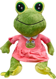 Pluszak żaba żabka w sukience maskotka frog przytulanka
