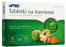 APTEO Tabletki na trawienie, 30 tabletek