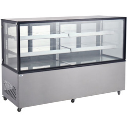 Witryna chłodnicza cukiernicza 2-półkowa jezdna LED 610L