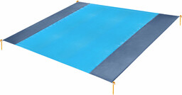 Koc plażowy Murlo 200x210cm niebieski