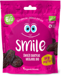 SMILE DAKTYLE MEDJOOL ŚWIEŻE BEZ PESTEK BEZGLUTENOWE BIO