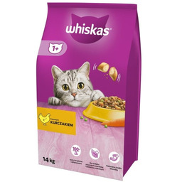 Whiskas Adult z kurczakiem - sucha, pełnoporcjowa karma
