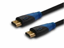 Savio Kabel HDMI oplot nylon złoty v1.4 4Kx2K