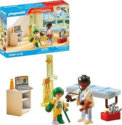 PLAYMOBIL Action Heroes 71619 Pediatra z pluszowym misiem,