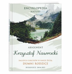 Encyklopedia natury z nadrukiem dla chłopca absolwenta