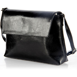 Torebka skórzana damska listonoszka DAN-A T95 czarna