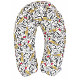 Babymatex Poduszka pozycjonująca Relax 170cm tukany szara liście