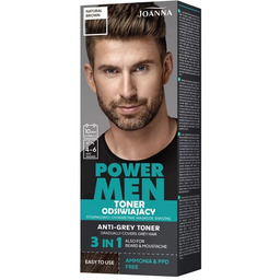Joanna Power men, toner odsiwiający, 04 Natural Brown,