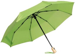 Automatyczny, wiatroodporny parasol kieszonkowy CALYPSO, jasnozielony