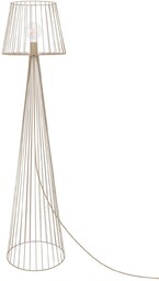 Lampa podłogowa druciana industrialna K-5817 Livia, nude, beżowa