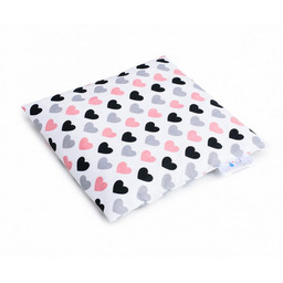 Bocioland Termofor z pestek wiśni duży Serca pastelowe