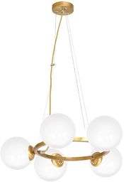 Milagro VIENNA MLP5577 lampa wisząca szklane klosze mosiądz