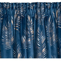 EUROFIRANY Zasłona Gloria 140 x 300 cm Granatowo-szampański