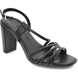 Marco Tozzi Czarne Sandały Eleganckie Obuwie Damskie