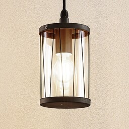 Zewnętrzna Lampa Lindby, Yonan, ściemnialny, czarny, metal, nowoczesny