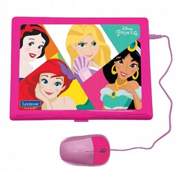 Laptop Disney Princess dwa języki Pl/en nauka, zabawa