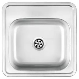 Deante Techno ZMU 0100 Stalowy Satyna Zlewozmywak kwadratowy