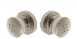 Gałko-gałka ARGUS z szyldem okrągła nikiel matowa stała