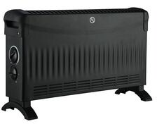 Grzejnik konwektorowy 2000 W bez nadmuchu czarny