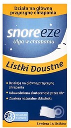 Snoreeze Listki do gardła - 14 sztuk