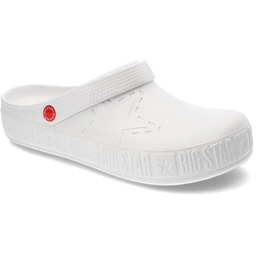 Big Star Białe Klapki Męskie Wodoodporne Buty