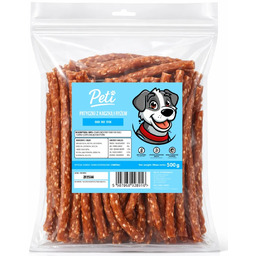 Petifood Patyczki z kaczką i ryżem 500g przysmak