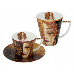 Kpl. Filiżanka i Kubek G. Klimt, Złote łzy