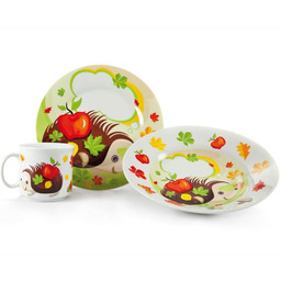 BANQUET Dziecięcy zestaw obiadowy 3 części Jeżyk,