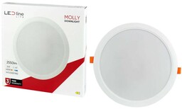 Panel podtynkowy plafon sufitowy okrągły 24W 230V biały