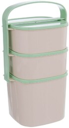 Menażka obiadowa plastikowa 3-poziomowa 2l, 2x1,15 l