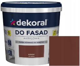 Dekoral Polinit Farba Fasadowa Elewacyjna Wiśniowy 5L