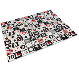 Bocioland Mata składana dwustronna kontrastowa 150/200 Mały Miś