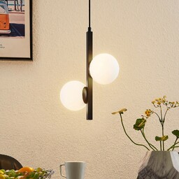 Lucande Emarin lampa wisząca szklane kule 2-punktowa