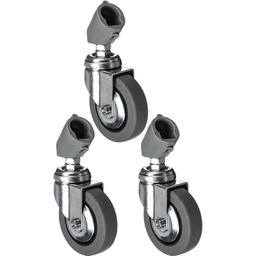 Manfrotto 109 3-częściowy zestaw kółek z adapterem, 80