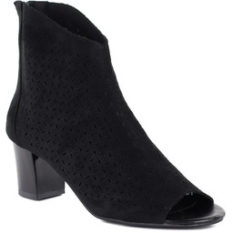 Botki damskie ażurowe open toe czarne M.Daszyński MR1954-23