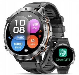 Smartwatch Rubicon Ze Sztuczną Inteligencją Kompas Połączenia 1000