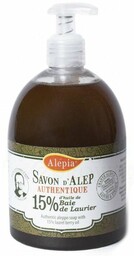 Mydło Aleppo w Płynie 15% Oleju Laurowego, Alepia,