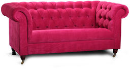 Sofa dwuosobowa różowa Yale EsteliaStyle