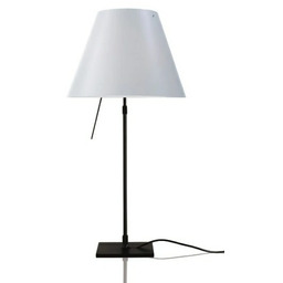 Luceplan - Costanza Lampa Stołowa ze Ściemniaczem Czarno/White