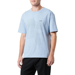 Koszulka z krótkim rękawem HUGO BOSS niebieski T-shirt