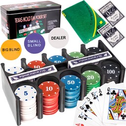 Texas Poker, Zestaw Do Pokera 200 Żetonów, Malatec