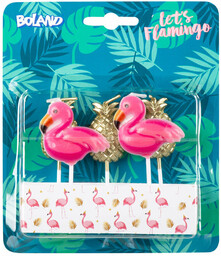Świeczki Pikery Flamingi i Ananasy - 5 szt.