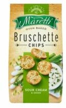Przekąska BRUSCHETTA MARETTI chrupki chlebowe śmietana i cebula