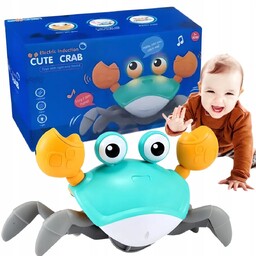 Krab Pełzający Interaktywny Z Dźwiękiem Uciekający Zabawka Zielony