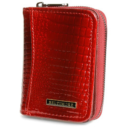Damski portfel skóra naturalna premium Beltimore A05red