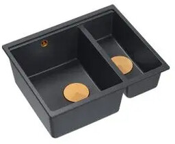 Quadron LOGAN 150 HCQL5646U8-C1_I Granitowy Black diamond/Miedziany Zlewozmywak