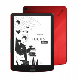 inkBOOK Focus Plus Red 7.8" z aplikacjami Legimi,