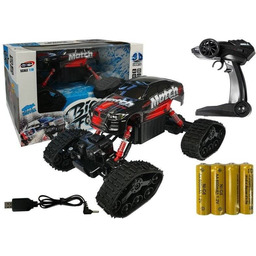 LEANToys, pojazd zdalnie sterowany Monster Truck, czerwony