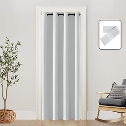 SHINELAND Zasłona drzwiowa z białego popiołu do drzwi